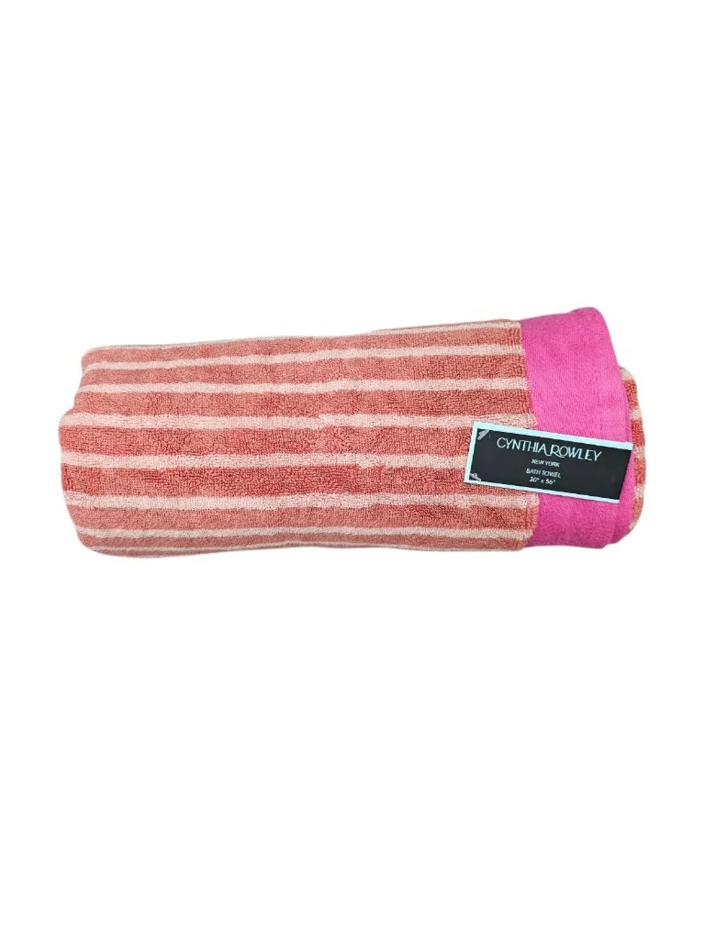 Cynthia Rowley New York Cotton Striped Bath Towel New 30